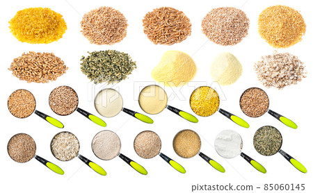 set of various wheats cutout on white set of various wheats cutout on white 85060145