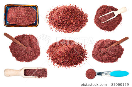 set of sumac powder cutout on white 85060159