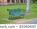 The chair is in the park.  85060685