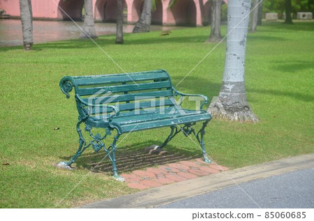 The chair is in the park. The chair is in the park. 85060685