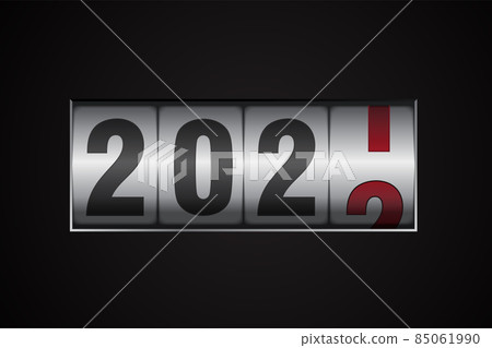 counter showing 2021 digit on dark counter showing 2021 digit on dark 85061990