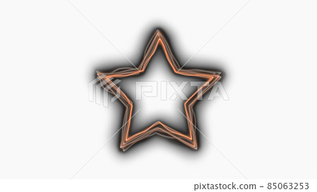 CG laser star-shaped frame of distorted laser 85063253