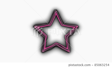 CG laser star-shaped frame of distorted laser 85063254