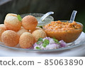 Indian evening snack item Pani Puri 85063890