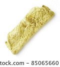 Omelet isolated on white, from above 85065660