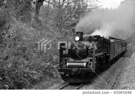 Ban-Etsusai Line SL of autumn leaves 85065696