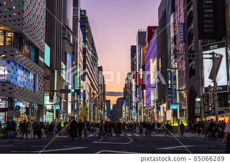 《Tokyo》 Night Ginza / Pedestrian Paradise 85066289
