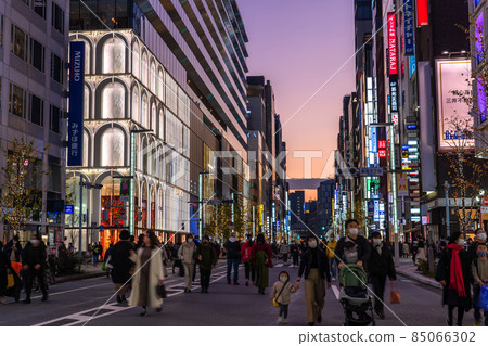 《Tokyo》 Night Ginza / Pedestrian Paradise 85066302