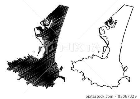 Aden City (Republic of Yemen) map vector illustration, scribble sketch City of Aden map Aden City (Republic of Yemen) map vector illustration, scribble sketch City of Aden map 85067329