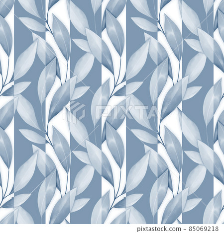 Seamless floral pattern with leaves. Background with foliage. 85069218