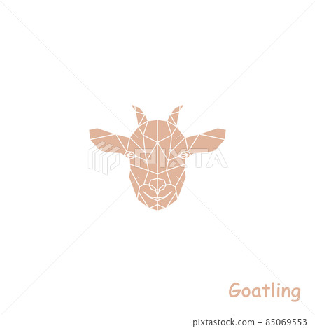 Geometric head of goatling. 85069553