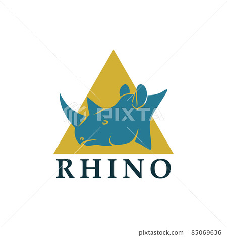 Rhino logotype. Vector illustration. Rhino logotype. Vector illustration. 85069636