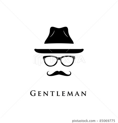 Mustache, glasses and a hat illustration. Mustache, glasses and a hat illustration. 85069775