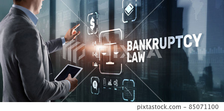 Bankruptcy law concept. Insolvency law. Company has problems Bankruptcy law concept. Insolvency law. Company has problems 85071100
