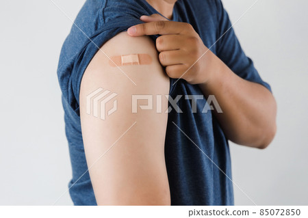vaccine passport and Coronavirus pandemic man  85072850