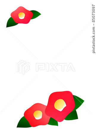 Postcard camellia illustration Postcard camellia illustration 85073097