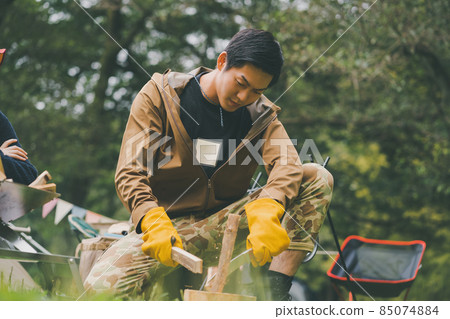 camp, camping, bonfire 85074884