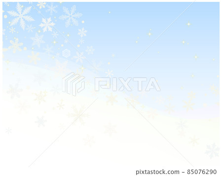 Snowflake wallpaper ⑧ (snow mountain style, gold and silver) 85076290