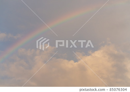 Rainbow over the sky in Penghu island 85076304