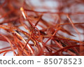 Macro photograph view of saffron with selective focus 85078523