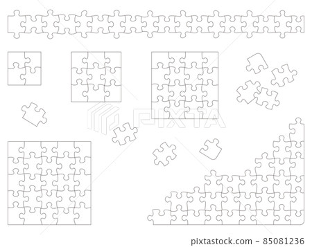 白色拼圖變化 85081236