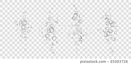 Effervescent water or oxygen air fizz realistic set 85083726