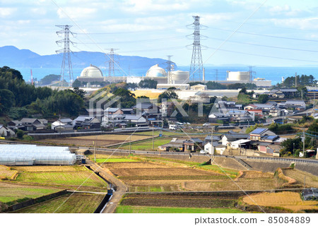 Scenery with a nuclear power plant Genkai Town, Saga Prefecture Kyushu Electric Power Genkai Nuclear Power Plant Scenery with a nuclear power plant Genkai Town, Saga Prefecture Kyushu Electric Power Genkai Nuclear Power Plant 85084889