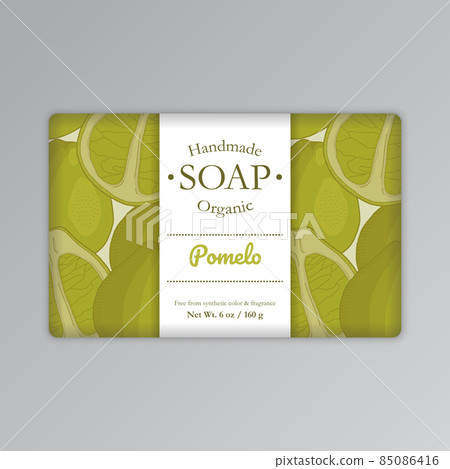 Pomelo Soap Packaging Label Template Pomelo Soap Packaging Label Template 85086416