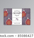 Fig Soap Packaging Label Template 85086427