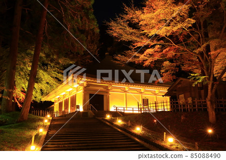 世界遺產,岩手縣平泉鎮,中尊寺,被秋葉照亮 世界遺產,岩手縣平泉鎮,中尊寺,被秋葉照亮 85088490