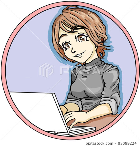 SNS icon blogger 85089224