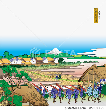Katsushika Hokusai Image Observatory Senju Hanamachi View No Fuji Bright version with title Square Katsushika Hokusai Image Observatory Senju Hanamachi View No Fuji Bright version with title Square 85089438