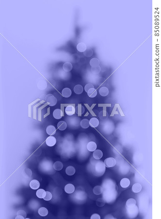 New year very peri blurry christmas tree background 85089524