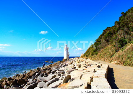 渥美半島前端伊良湖岬燈塔的景色 85093222