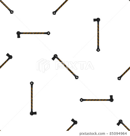 Illustration on theme pattern steel axes with wooden handle Illustration on theme pattern steel axes with wooden handle 85094964