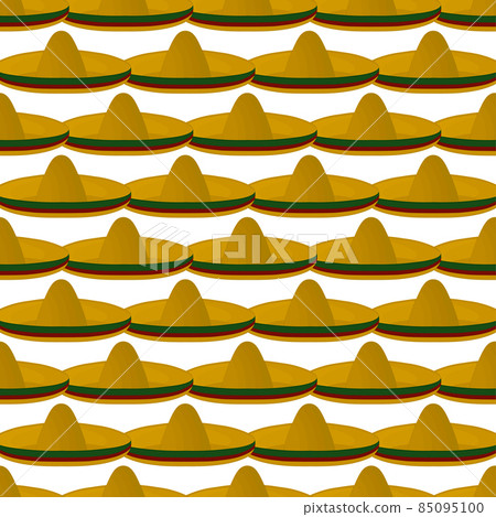 Illustration on theme pattern mexican hats sombrero Illustration on theme pattern mexican hats sombrero 85095100