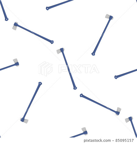 Illustration on theme pattern steel axes with wooden handle 85095157