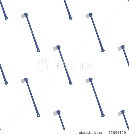 Illustration on theme pattern steel axes with wooden handle 85095159