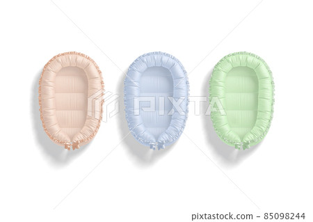 Blank colored babynest lounger mock up, top view Blank colored babynest lounger mock up, top view 85098244