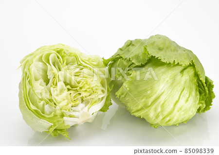 Plateau vegetable lettuce on a white background Plateau vegetable lettuce on a white background 85098339