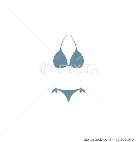 Bikini icon logo flat design template Bikini icon logo flat design template 85101100