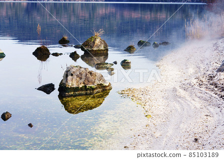 從北海道Bokke Pier看到的熱水鍋附近 從北海道Bokke Pier看到的熱水鍋附近 85103189