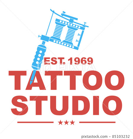 Induction Tattoo Machine Isolated on White Background 85103232