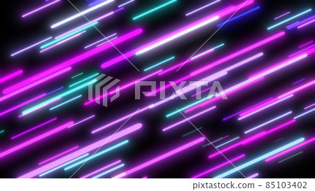 Colorful flying neon lights abstract background 85103402