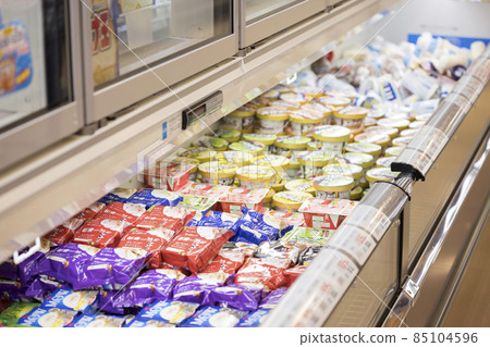 Supermarket ice cream department image 85104596