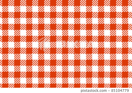 Background gingham check red and white 85104779