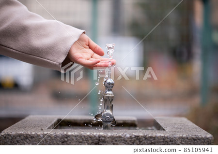 Drinking fountain in the park Park 85105941