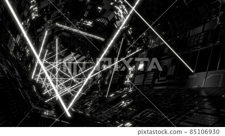 VJ Tunnel Laser Space Black and White [There is another Ver] 85106930