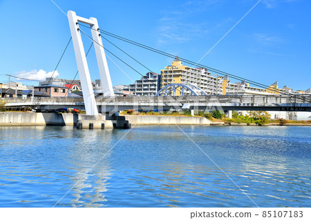 眺望潮風橋/潮見運河地區（東京都江東區） [2021.11] 85107183
