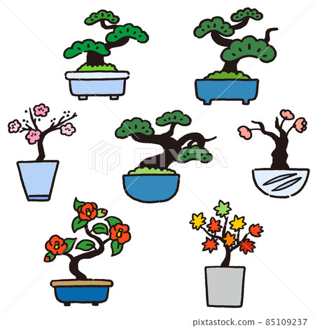日本盆景插圖集 85109237